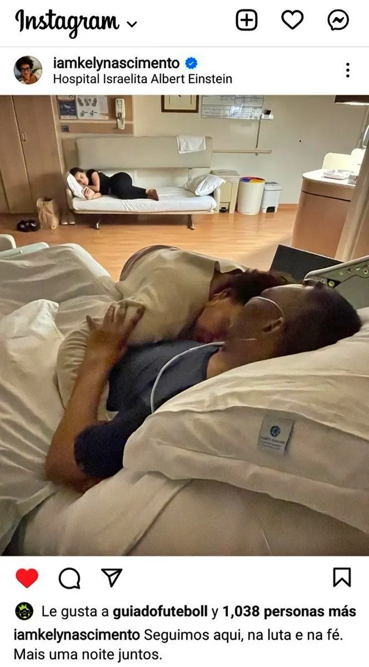 El mensaje de Kely Nascimento sobre la salud de Pelé conmovió al mundo