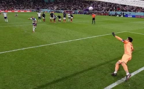Harry Kane y el penal errado en Qatar ante Francia (Getty)