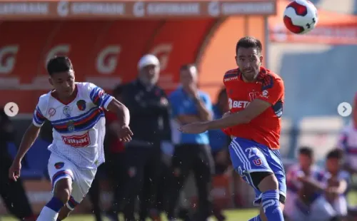 Matías Zaldivia fue titular en el 12-0 que Universidad de Chile le propinó a Real San Joaquín. (Captura).