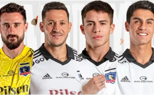 Los cuatro refuerzos que de momento Colo Colo tiene pensando para el 2023. | Foto: Colo Colo.
