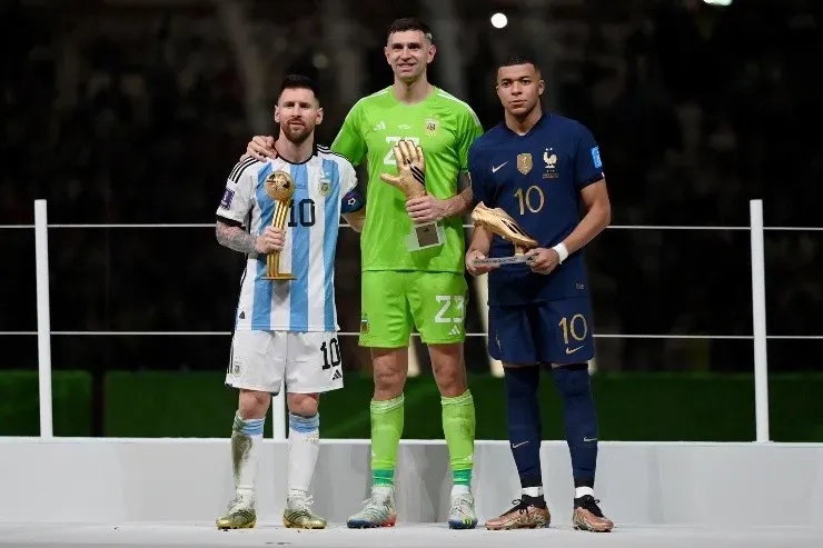 Messi, Dibu Martínez y Mbappé en Qatar 2022