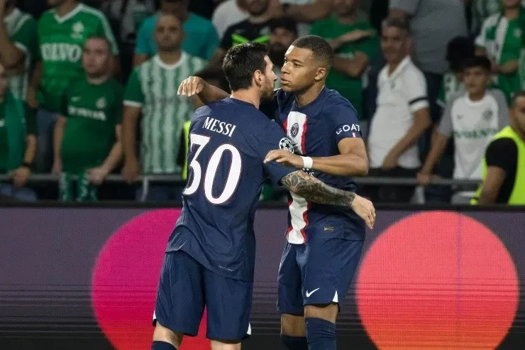 Messi y Mbappé en el PSG