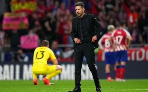 El Atlético Madrid del Cholo terminó úlitmo de su grupo en la Champions League y ni siquiera pudo jugar la Europa League. | Foto: Getty Images.