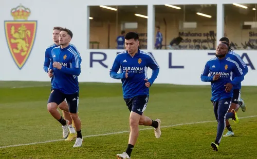 Tomás Alarcón ya entrena con el Real Zaragoza desde el martes.