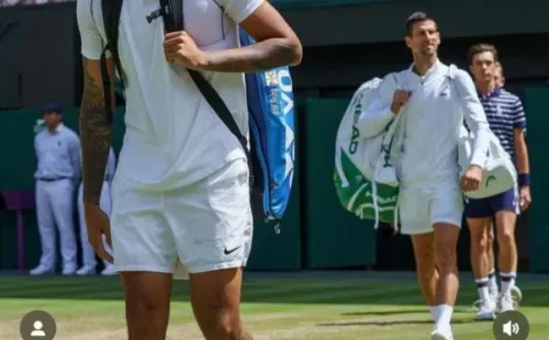 Kyrgios avisó que ahora será dupla en dobles con Djokovic.
