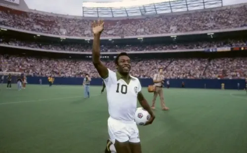Pelé con el New York Cosmos