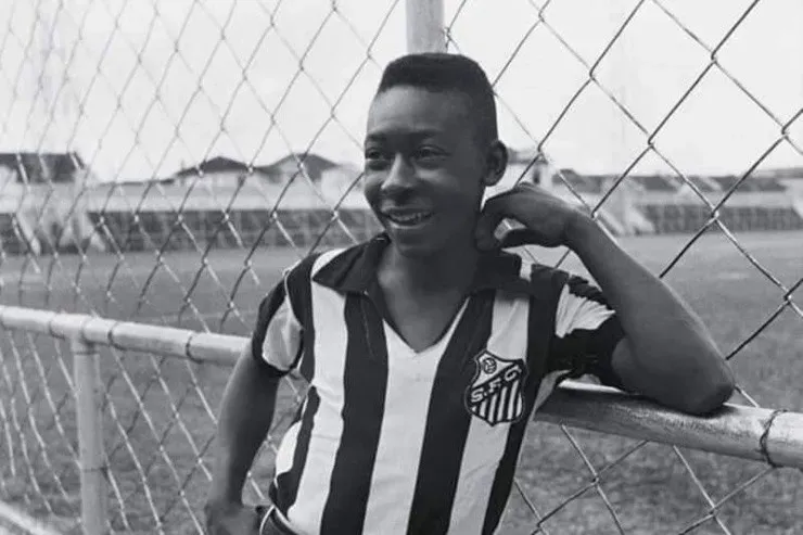 Pelé con el Santos