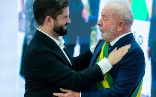 Presidente Boric se reúne con Lula da Silva en Brasil.(Foto: Presidencia)