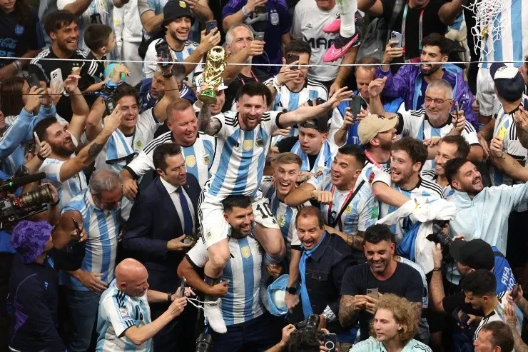 Kun Agüero y Lionel Messi