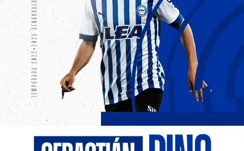 Deportivo Alavés anunció el arribo del chileno Sebastián Pino. | Foto: Twitter