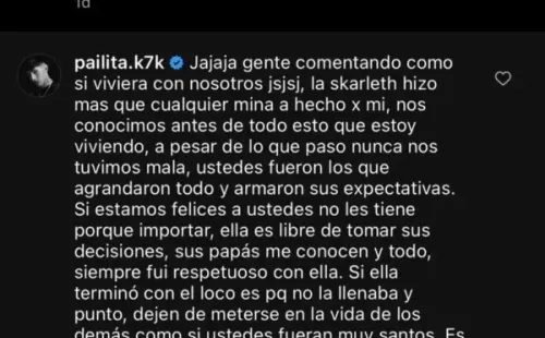 La teleserie de Pailita: Remember con antigua novia y se mete el ex de ella.(Foto: Instagram)