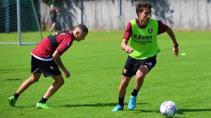 Diego Valencia no ha podido hacerse un lugar en su primera temporada en el exterior.    Foto: Salernitana