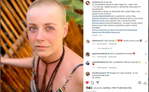 ClaudiaConserva se muestra “repleta de amor” en su cumpleaños.(Foto: Instagram)