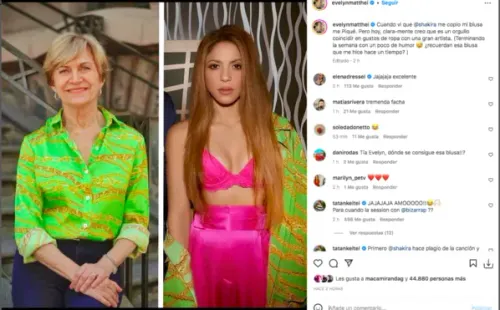 Evelyn Matthei echa la talla por curiosa coincidencia con Shakira.(Foto: Instagram)