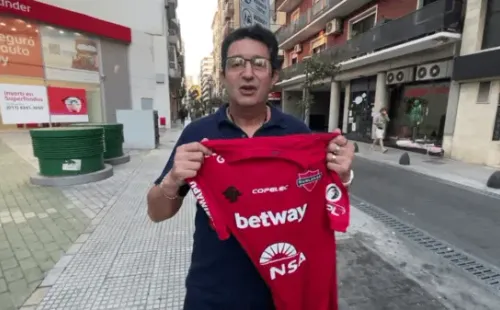 Vito de Palma con la camiseta de Ñublense. (Captura).
