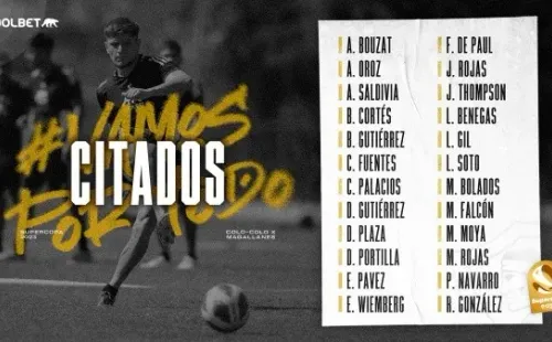 Foto: Colo Colo Twitter