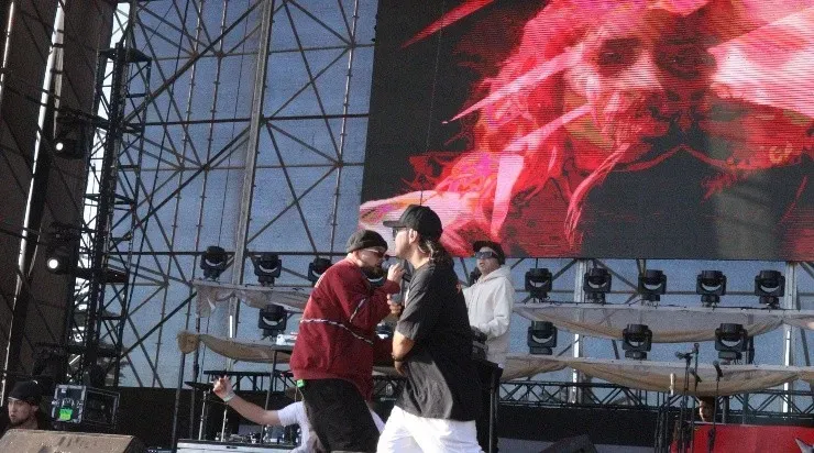Movimiento Original llenando de hip hop el Surfestival (Foto: Javiera Zamora)