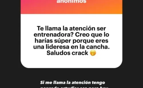 La pregunta que respondió Geraldine Leyton esta semana en su Instagram.