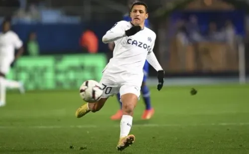 Alexis Sanchez OM FOOTBALL : Troyes vs Marseille - Ligue1 - 11/01/2023 JBAutissier/Panoramic PUBLICATIONxNOTxINxFRAxITAxBEL-imago is entitled to issue a simple usage license at the time of provision. Personality and trademark rights as well as copyright laws regarding art-works shown must be observed. Commercial use at your own risk.