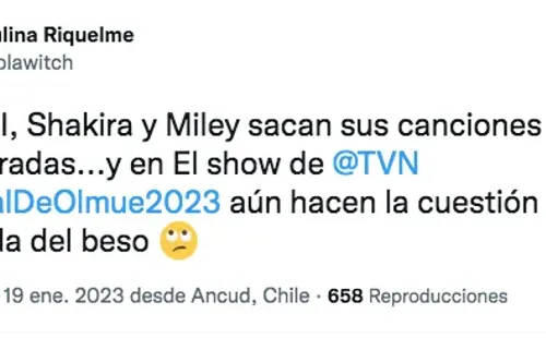 Critican beso entre animadores de Olmué 2023.(Foto: Twitter)