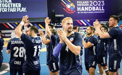 Chile venció a Uruguay en la President’s Cup. | Foto: International Handball Federation