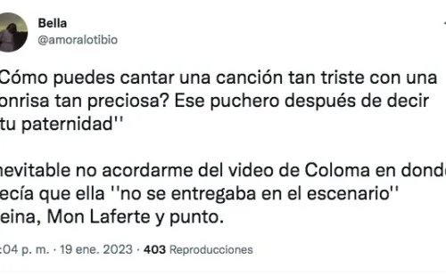 Éxito de Mon Laferte en Olmué desata nuevo trolleo a Coloma.(Foto: Twitter)