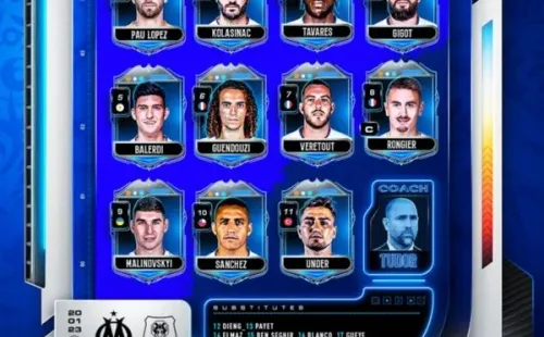 Formación del Marsella.