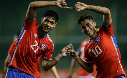Darío Osorio y Lucas Assadi, dos de los talentos de la Roja Sub 20. (Comunicaciones ANFP).
