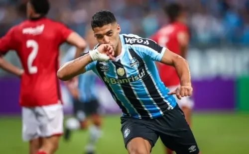 Luis Suárez llegó a cinco goles en tres partidos con Gremio. Foto: Comunicaciones Gremio