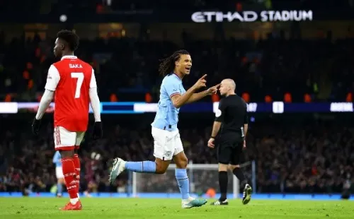 Aké anotó el gol del triunfo del Manchester City que elimina al Arsenal de la FA Cup. Foto: Getty Images