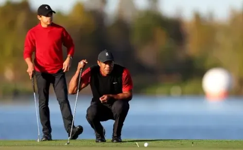 Tiger Woods y Charlie Woods dan de qué hablar en el mundo del golf. | Foto: Getty