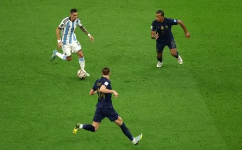 Ángel Di María fue una de las grandes figuras argentinas en la final de Qatar 2022 ante Francia. | Foto: Getty Images.
