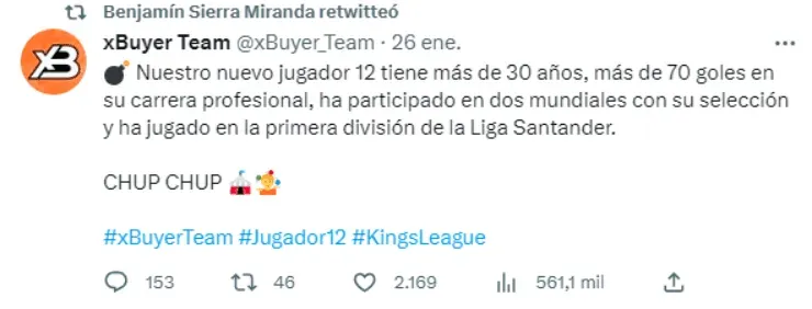 El anuncio del XBuyer Team calza completamente con el perfil de Fabián Orellana