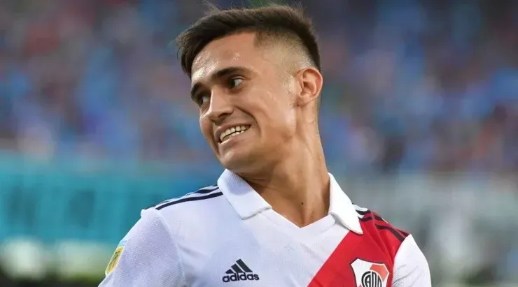 Pablo Solari asistió el descuento de River Plate, obra de Nacho Fernández. Foto: River Plate