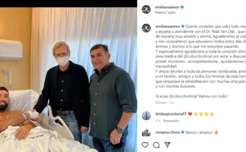 El post de Emiliano Amor en su Instagram.