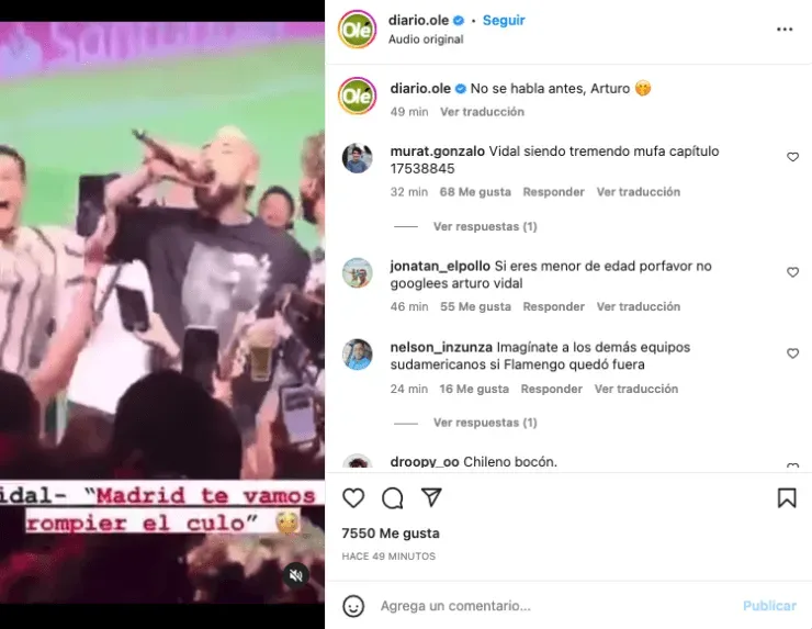 Olé se burló y demostró que todavía sufre las finales de Argentina perdidas con Chile.