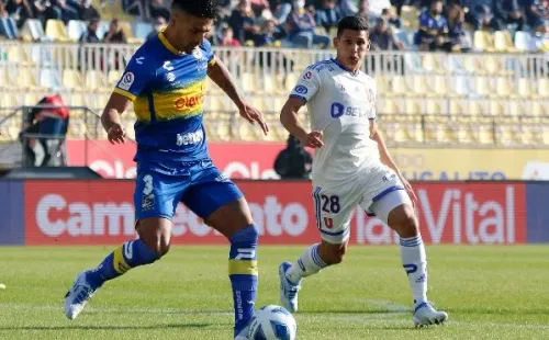 Felipe Campos llegó el 2022 a Everton, donde jugó 17 partidos (Agencia Uno)