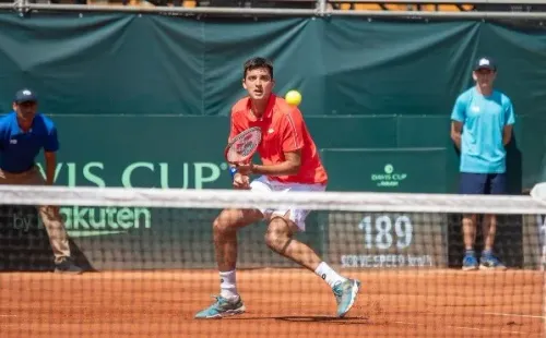 Tomás Barrios venció a Bernabe Zapata y está en cuartos de final del Córdoba Open 2023. | Foto: Agencia Uno