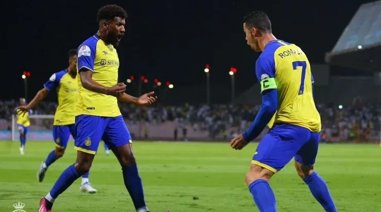 Cristiano Ronaldo anotó los cuatro goles del triunfo del Al Nassr ante el Al Wehda de José Luis Sierra. Foto: Comunicaciones Al Nassr.
