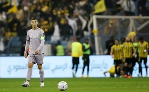 Cristiano Ronaldo anotó en el empate 2-2 de Al Nassr ante Al Fateh. | Foto: Getty