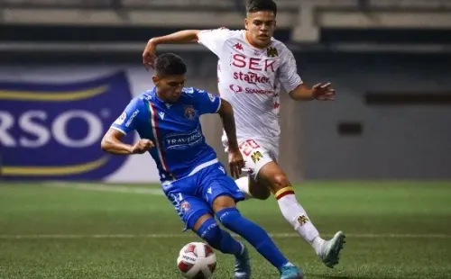 Audax no pudo aprovechar el hombre de más que tuvo durante gran parte del partido. | Foto: Agencia UNO.