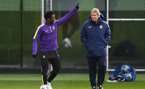 Pellegrini tuvo por un año y medio a Bony en el Manchester City. | Foto: Getty Images.