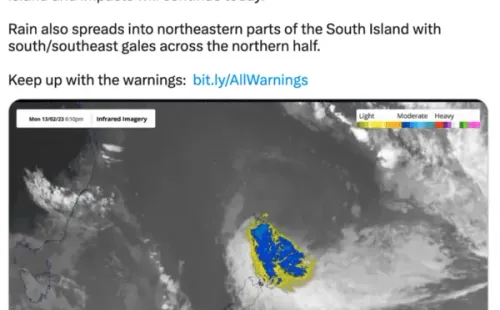 El Servicio Meteorológico de Nueva Zelanda aseguró que la tormenta bajará de intensidad en las próximas horas.