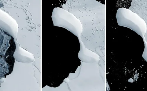 Deshielo en la Antártida (NASA)