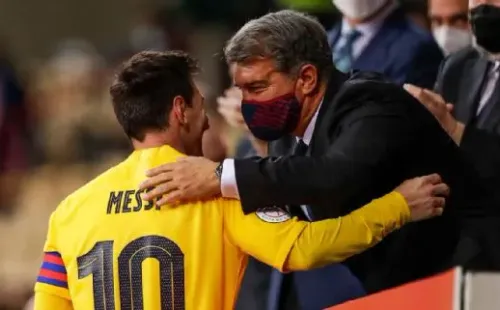 El padre de Messi busca restablecer las relaciones entre Laporta y la familia. Getty Images.