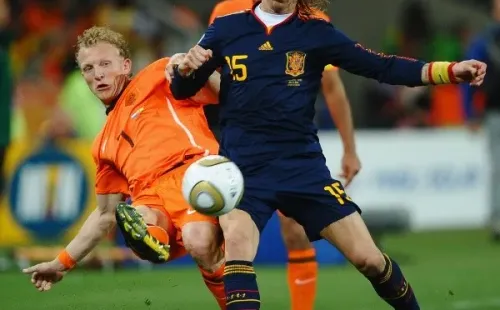 Ramos en la final del Mundial 2010 ante Países Bajos