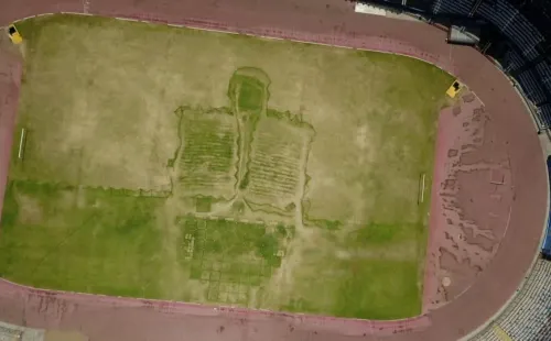 Así quedó la cancha del Calvo y Bascuñán tras el festival. | Twitter.