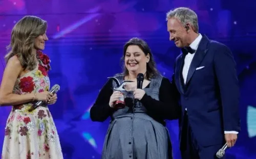 Laila Roth se llevó de “regalo” una Gaviota de Plata. (Foto: Agencia UNO)