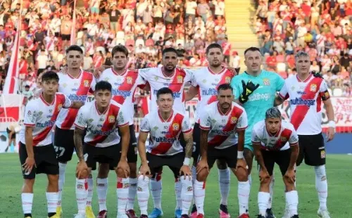 La oncena de Curicó Unido en la caída ante U. de Chile. (Agencia Uno).