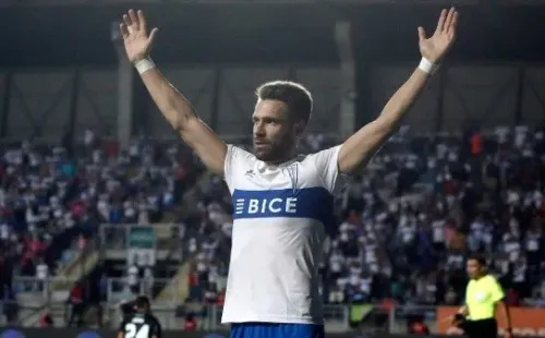 Kagelmacher anotó dos goles de la UC en Rancagua (Foto: Cruzados)